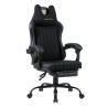 Fotel obrotowy gamingowy - czarny FB40-FX