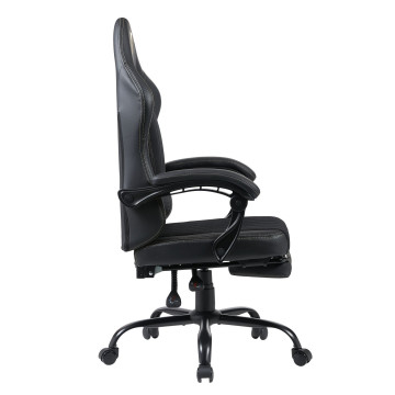 Fotel obrotowy gamingowy - czarny FB40-FX
