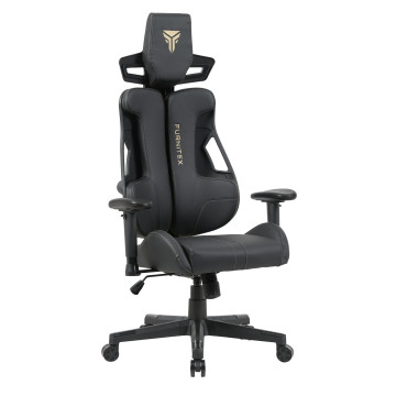 Fotel obrotowy gamingowy - czarny FB42-FX