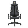Fotel obrotowy gamingowy - czarny FB42-FX