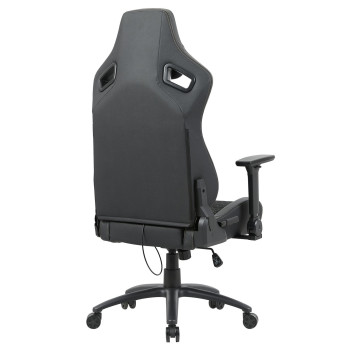 Fotel obrotowy gamingowy - czarny FB43-FX