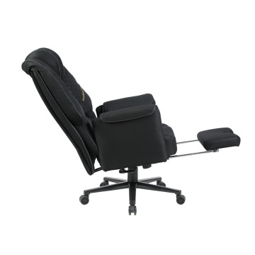 Fotel obrotowy gamingowy - czarny FB45-FX