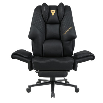 Fotel obrotowy gamingowy - czarny FB45-FX