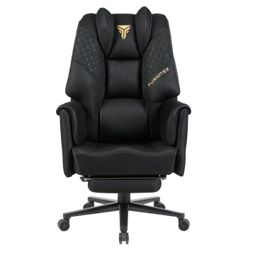 Fotel obrotowy gamingowy - czarny FB45-FX