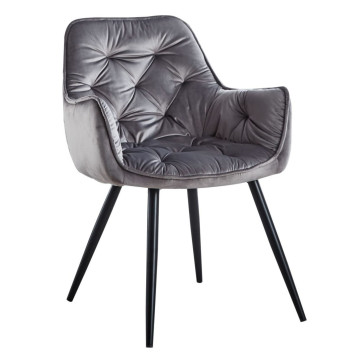 Krzesło velvet (szare) HF-058