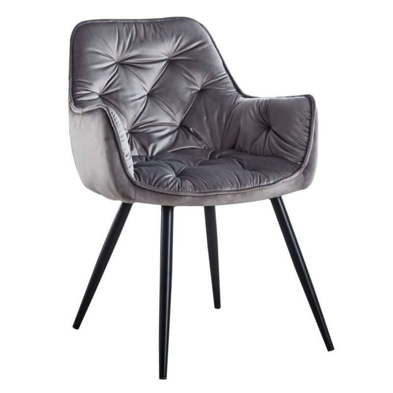 Krzesło velvet (szare) HF-058