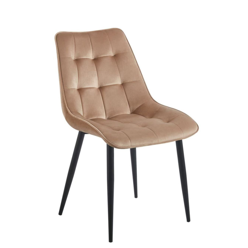 Krzesło velvet - Riviera 24 cappuccino J262-1 (B)