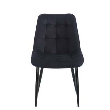 Krzesło velvet - Riviera 100 czarne J262-1 (B)