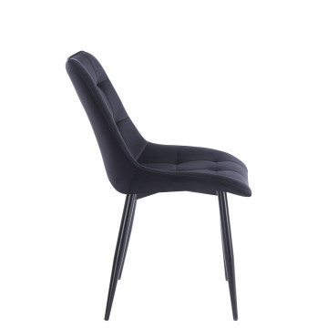 Krzesło velvet - Riviera 100 czarne J262-1 (B)