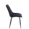 Krzesło velvet - Riviera 100 czarne J262-1 (B)