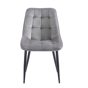 Krzesło velvet - Riviera 91 szare J262-1 (B)