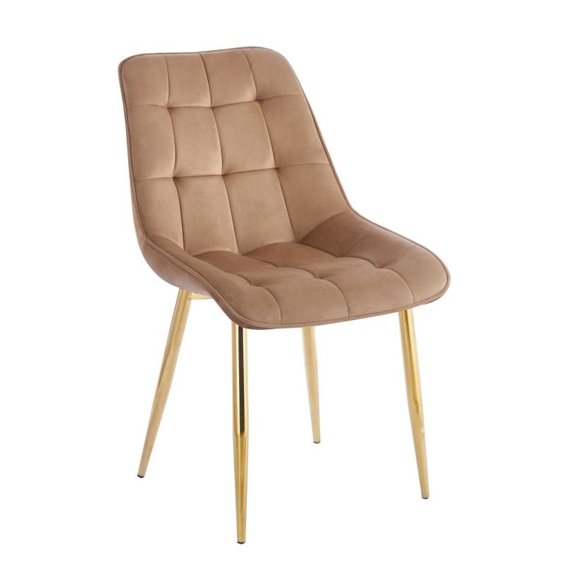 Krzesło velvet - Riviera 24 cappuccino J262-1 (G)