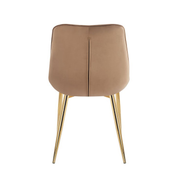 Krzesło velvet - Riviera 24 cappuccino J262-1 (G)