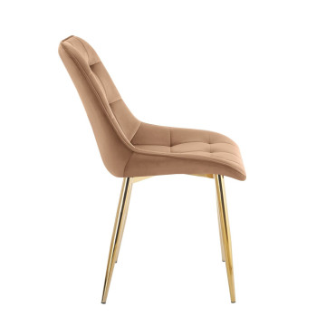 Krzesło velvet - Riviera 24 cappuccino J262-1 (G)