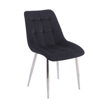PRZEDSPRZEDAŻ -15% do 09.06 ! Krzesło velvet - Riviera 100 czarne J262-1 (S)