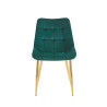 Krzesło velvet (zielone) / złote nogi J262-1