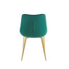 Krzesło velvet (zielone) / złote nogi J262-1