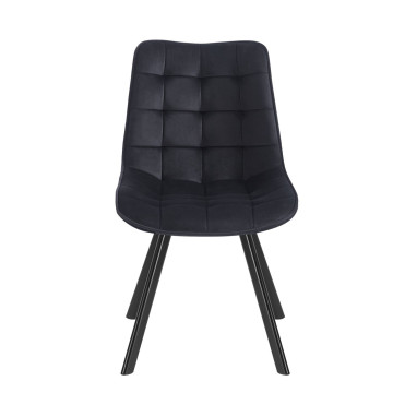 Krzesło velvet - Riviera 100 czarne J265