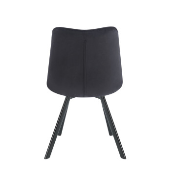 Krzesło velvet - Riviera 100 czarne J265