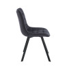 Krzesło velvet - Riviera 100 czarne J265