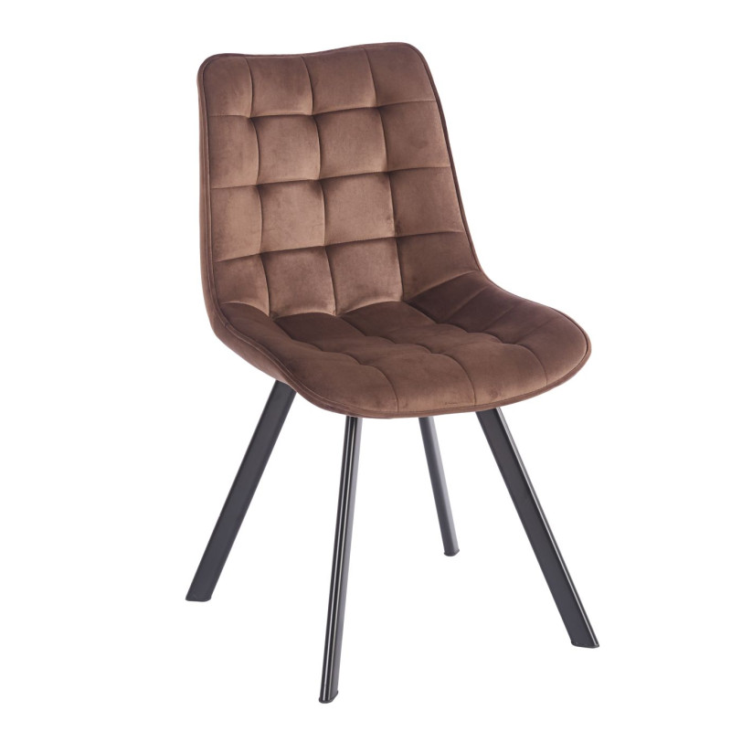 PRZEDSPRZEDAŻ -15% do 02.07 ! Krzesło velvet - Riviera 26 mokka brąz J265