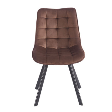 PRZEDSPRZEDAŻ -15% do 02.07 ! Krzesło velvet - Riviera 26 mokka brąz J265