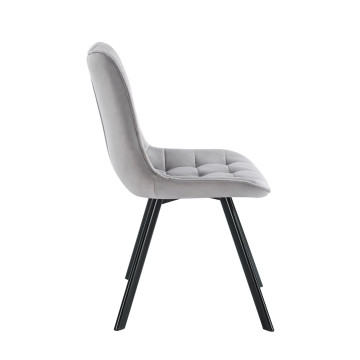 Krzesło velvet - Riviera 91 szare J265
