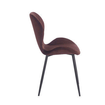 PRZEDSPRZEDAŻ -15% do 08.07 ! Krzesło velvet - Riviera 28 brązowe K1-FX
