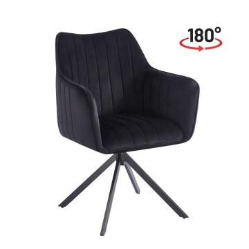 Krzesło velvet - Riviera 100 czarne K10-FX