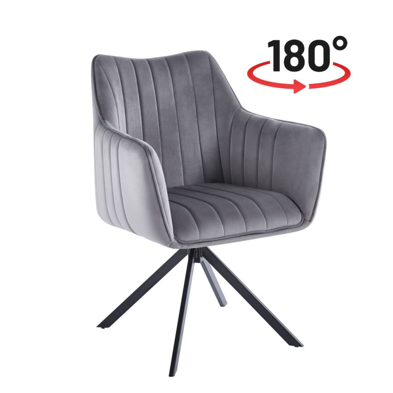 Krzesło velvet (szare) K10-FX