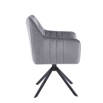 Krzesło velvet (szare) K10-FX