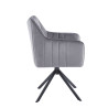 Krzesło velvet (szare) K10-FX