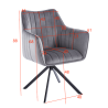 Krzesło velvet (szare) K10-FX