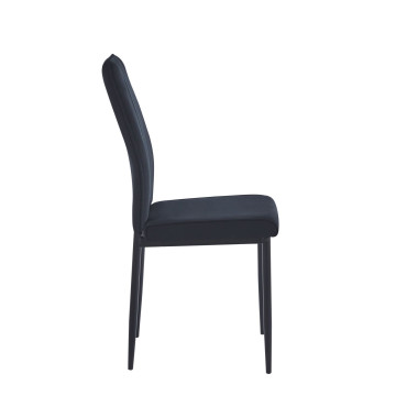 Krzesło velvet (czarne) K12-FX