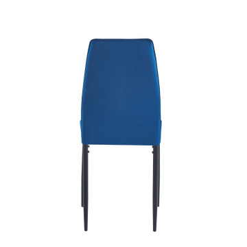 Krzesło velvet (niebieskie) K12-FX