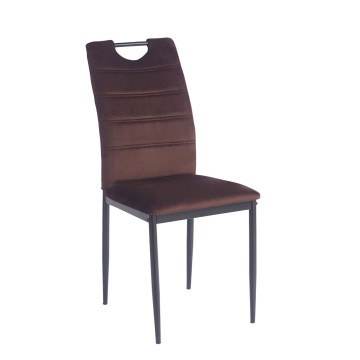 PRZEDSPRZEDAŻ -15% do 16.06 ! Krzesło velvet - Riviera 28 brązowe K13-FX