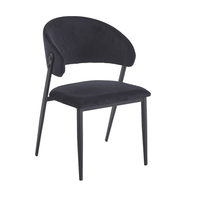 Krzesło czarne velvet Riviera 100 K48-FX K48-FX