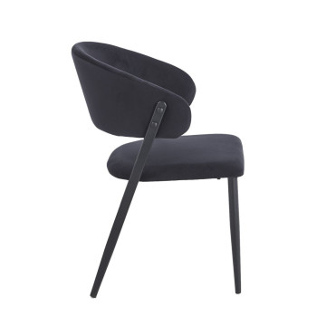 Krzesło czarne velvet Riviera 100 K48-FX K48-FX