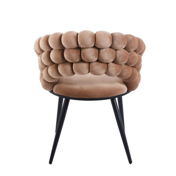 Krzesło velvet - Riviera 24 cappuccino K20-FX (B)