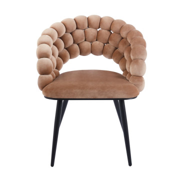 Krzesło velvet - Riviera 24 cappuccino K20-FX (B)