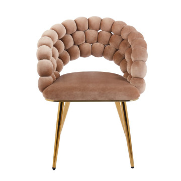 Krzesło velvet - Riviera 24 cappuccino K20-FX (G)