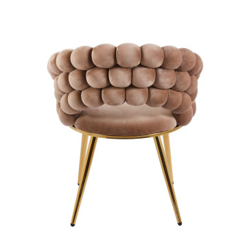 Krzesło velvet - Riviera 24 cappuccino K20-FX (G)