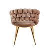 Krzesło velvet - Riviera 24 cappuccino K20-FX (G)
