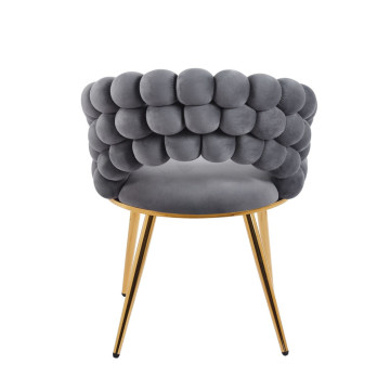 Krzesło velvet (szare) K20-FX (G)
