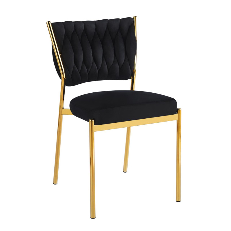 PRZEDSPRZEDAŻ -15% do 20.05 ! Krzesło velvet - Riviera 100 czarne K45-FX K45-FX