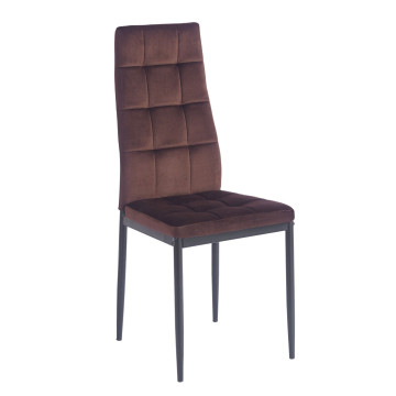 PRZEDSPRZEDAŻ -15% do 16.06 ! Krzesło velvet - Riviera 28 brązowe K29-FX