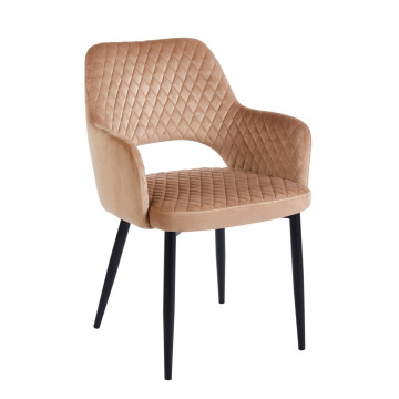 Krzesło velvet - Riviera 24 cappuccino K3-FX (B)