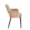 Krzesło velvet - Riviera 24 cappuccino K3-FX (B)