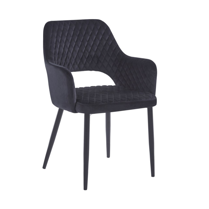 Krzesło velvet - Riviera 100 czarne K3-FX (B)