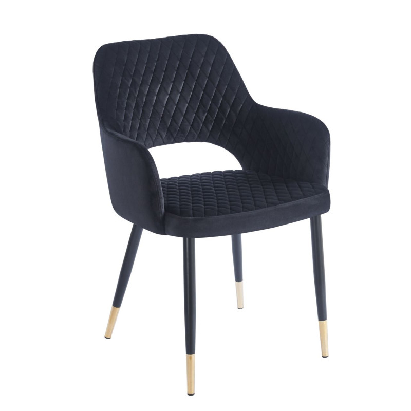 Krzesło velvet - Riviera 100 czarne K3-FX (G)